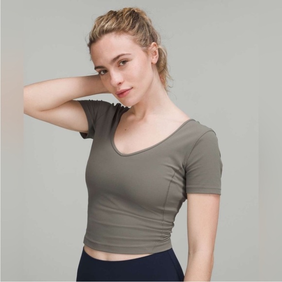 Lululemon Align T-Shirt in Grey Sage - Picture 1 of 9